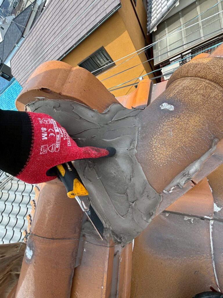 漆喰打ち替え工事 施工前